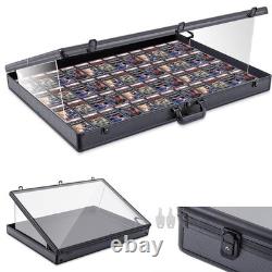 36X24 Acrylic Clear Top Display Locking Travel Case Trading Coin/Card/Jewelry