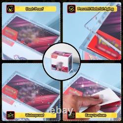 4 PCS PKMN Acrylic Case, 5MM Acrylic Display Case, Clear Ultra Boxes for Disp