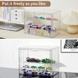4 Pack Acrylic Display Cases 4 Layer Adjustable Stackable Collection Box Ho
