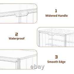 4 Pack Acrylic Display Cases 4 Layer Adjustable Stackable Collection Box Ho