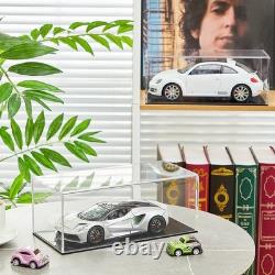 4 Pcs Clear Acrylic Car Display Cases for 124 Scale Models Dustproof Showcas
