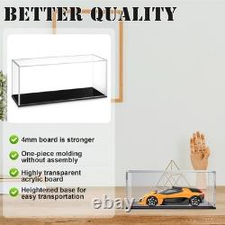 4 Pcs Clear Acrylic Car Display Cases for 124 Scale Models Dustproof Showcas