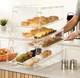4-Tier Commercial AcrylicBakery Pastry Display Case with Trays for Desserts