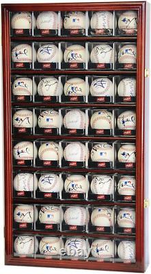 40 Balls Baseball Ball Collection Display Case For Acrylic Cubes Box Case Wall