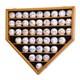 43 Baseball Ball HP Shaped Display Case Wall Cabinet Ultra Clear UV Lockable
