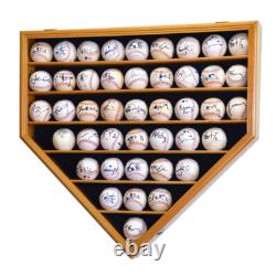 43 Baseball Ball HP Shaped Display Case Wall Cabinet Ultra Clear UV Lockable