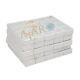 480pcs White Square Storage Cases Glass Top Gemstone Display Boxes