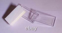 5.5x3 Cm Clear Rectangular Gemstone/ Jewelry Container Display Box Case