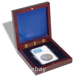 5 Graded Coins Boxes Mahogany Style Slab Cases Display Presentation PCGS NGC 5 Graded Coins Boxes Mahogany Style Slab Cases Display Presentation PCGS NGC