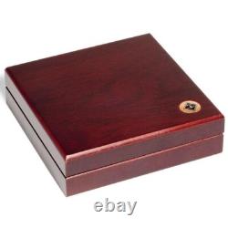 5 Graded Coins Boxes Mahogany Style Slab Cases Display Presentation PCGS NGC