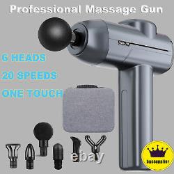 5 PCS Massage Gun Power Massagers Vibration Muscle Therapy Percussion Tissue