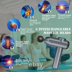 5 PCS Massage Gun Power Massagers Vibration Muscle Therapy Percussion Tissue