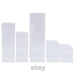 5 Pieces Acrylic Display Box Rectangular Floral Display Box Freestanding New