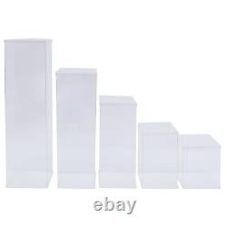 5 Pieces Acrylic Display Box Rectangular Floral Display Box Freestanding New