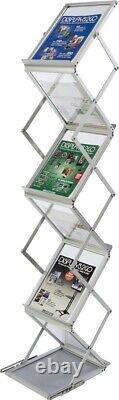 5-Pocket Portable Display Tradeshow Floor Stand with Hard Case, Adjustable/Box 911