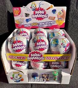 5 Surprise MINI BRANDS Zuru Full Case of 12 Balls with Display Box NEW