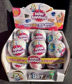 5 Surprise MINI BRANDS Zuru Full Case of 12 Balls with Display Box NEW