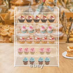 5 Tiers Acrylic Display Case Bakery Pastry Display Case Acrylic Display Box