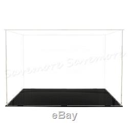 56cm L Acrylic Plastic Display Box Large Perspex Case Self-Assembly Dustproof
