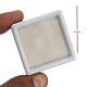 5x5cm Gem Display Box Storage White Glass Gemstone Jewelry Box Free Shipping