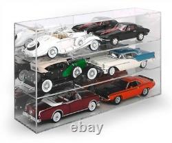 6 Car Acrylic Display Show Case For 1/18 Scale Models By Autoworld Awdc015