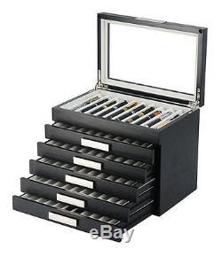 6 Layer Large Wooden Box Fountain Pen Display Storage Wood Case 60 Pens 314060