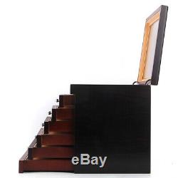 6-Layer Wooden Box Fountain Pen Display Storage Wood Case for 78 Pens USA STOCK