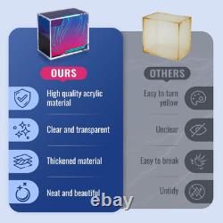 6 PCS ETB Protector Case, 5mm ETB Acrylic Display Case, Clear Ultra Acrylic Boxe