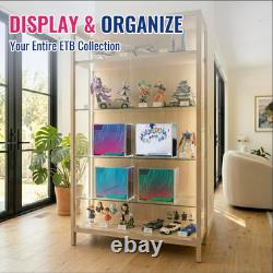 6 PCS ETB Protector Case, 5mm ETB Acrylic Display Case, Clear Ultra Acrylic Boxe