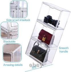 6PCS Clear Plastic Handbag Storage Organizer for Closet, Acrylic Display Case US