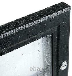 A1A2 Black Outdoor Lockable Display Case Box Poster Menu Holder Notice Board