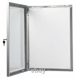 A1A2A3A4 Outdoor Lockable Display Case Box Poster Menu Holder Notice Board