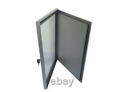 A1A2A3A4 Outdoor Lockable Display Case Box Poster Menu Holder Notice Board