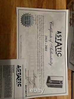 ASTATIC Final Edition Silver Eagle D 104 Microphone Display Case, Box, Paperwork