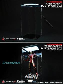 Acrylc Hall Of Armor Hangar 1/4 Transparent Dust Proof Box Display Case Toys-Box