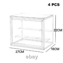 Acrylic Clear Display Storage Box for Figurines, Dolls, Action Figures
