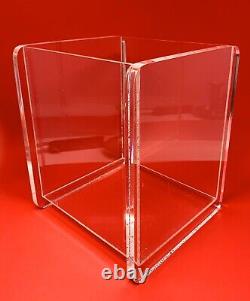 Acrylic Display Box Collectible Display Case Clear Store Display 6.75 x 7 x 9