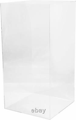 Acrylic Display Case (12 X 12 X 24 Inch), Tall Clear Plastic Box Dust Proof Acti