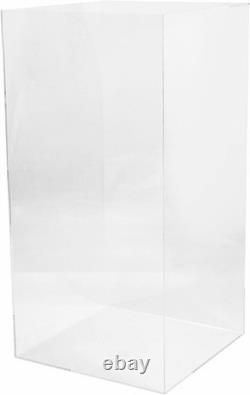Acrylic Display Case (12 X 12 X 24 Inch), Tall Clear Plastic Box Dust Proof Acti