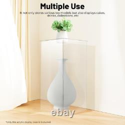 Acrylic Display Case (12 X 12 X 24 Inch), Tall Clear Plastic Box Dust Proof Acti