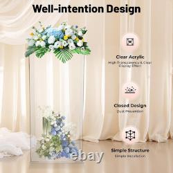Acrylic Display Case (12 X 12 X 24 Inch), Tall Clear Plastic Box Dust Proof Acti