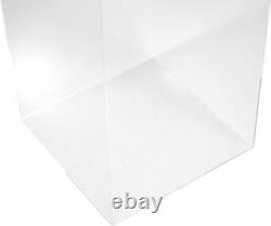 Acrylic Display Case (12 X 12 X 24 Inch), Tall Clear Plastic Box Dust Proof Acti