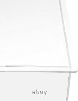 Acrylic Display Case (12 X 12 X 24 Inch), Tall Clear Plastic Box Dust Proof Acti