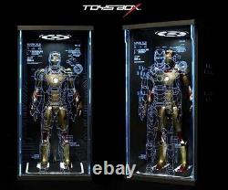 Acrylic Display Case Box For Hot Toys 1/6 Iron Man Action Figure