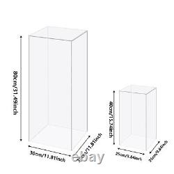 Acrylic Display Case Cube Boxes Dustproof Countertop Protection Organizer Stand