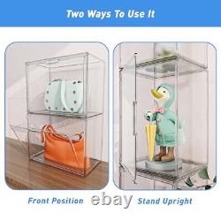 Acrylic Display Case, Display Cases for Collectibles, Purse Storage 12PCS