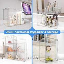 Acrylic Display Case, Display Cases for Collectibles, Purse Storage 12PCS