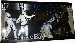 Acrylic Display Case LED Light Box for 12 1/6th Scale Hot Toys STAR WARS Figure