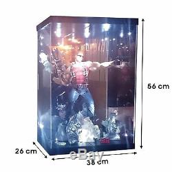 Acrylic Display Case LED Light Box for 16.5 1/6 Sixth Scale Hulk Action Figure