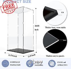 Acrylic Display Case Large Collectibles 29 Inch Tall Clear Acrylic Box Bearbrick